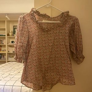 Amber top Christy Dawn Wild Cherry Blooming Meadow size XS